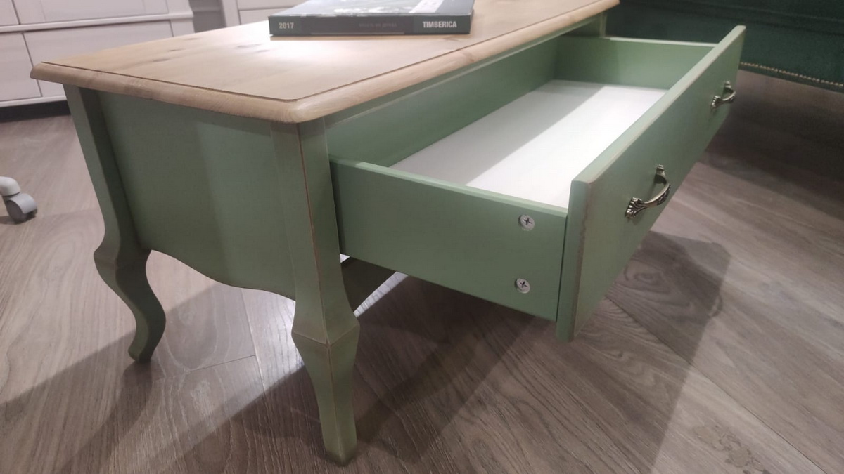 Тумба с ящиком массив сосны Ари-Прованс №8