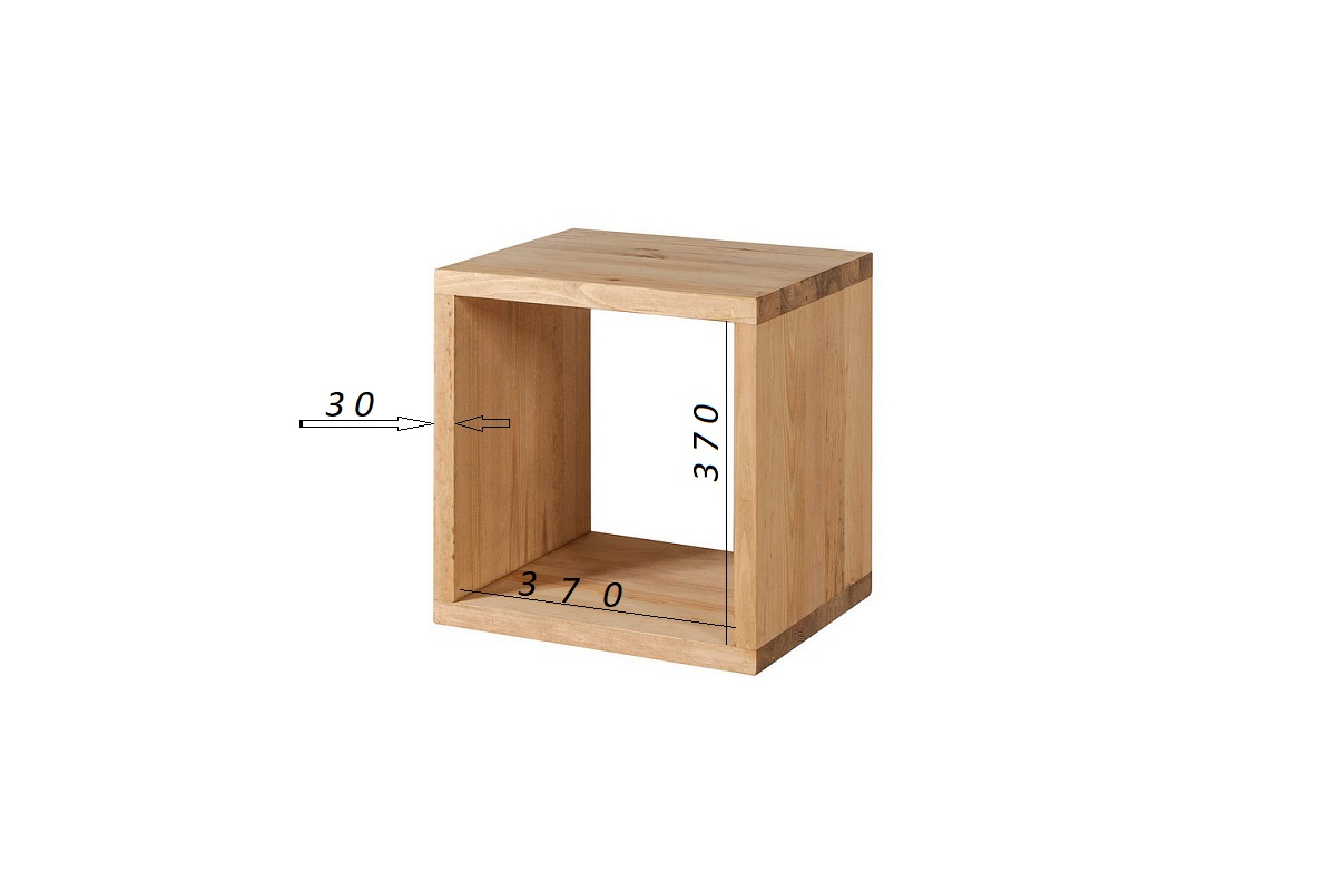  Стеллаж из дерева  Арль куб 1 секция KCC1