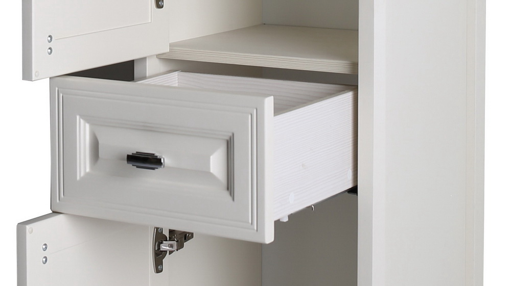 Пенал белый 1 ящик Монте 40 (петли слева)