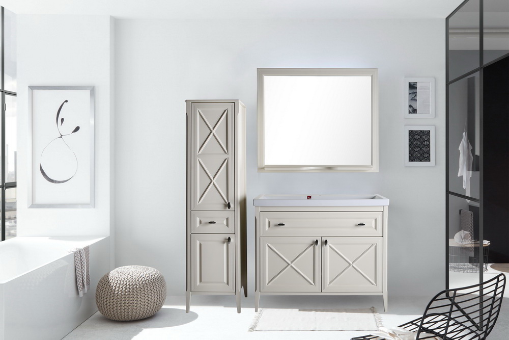 Подстолье белое с ящиком Монте 100