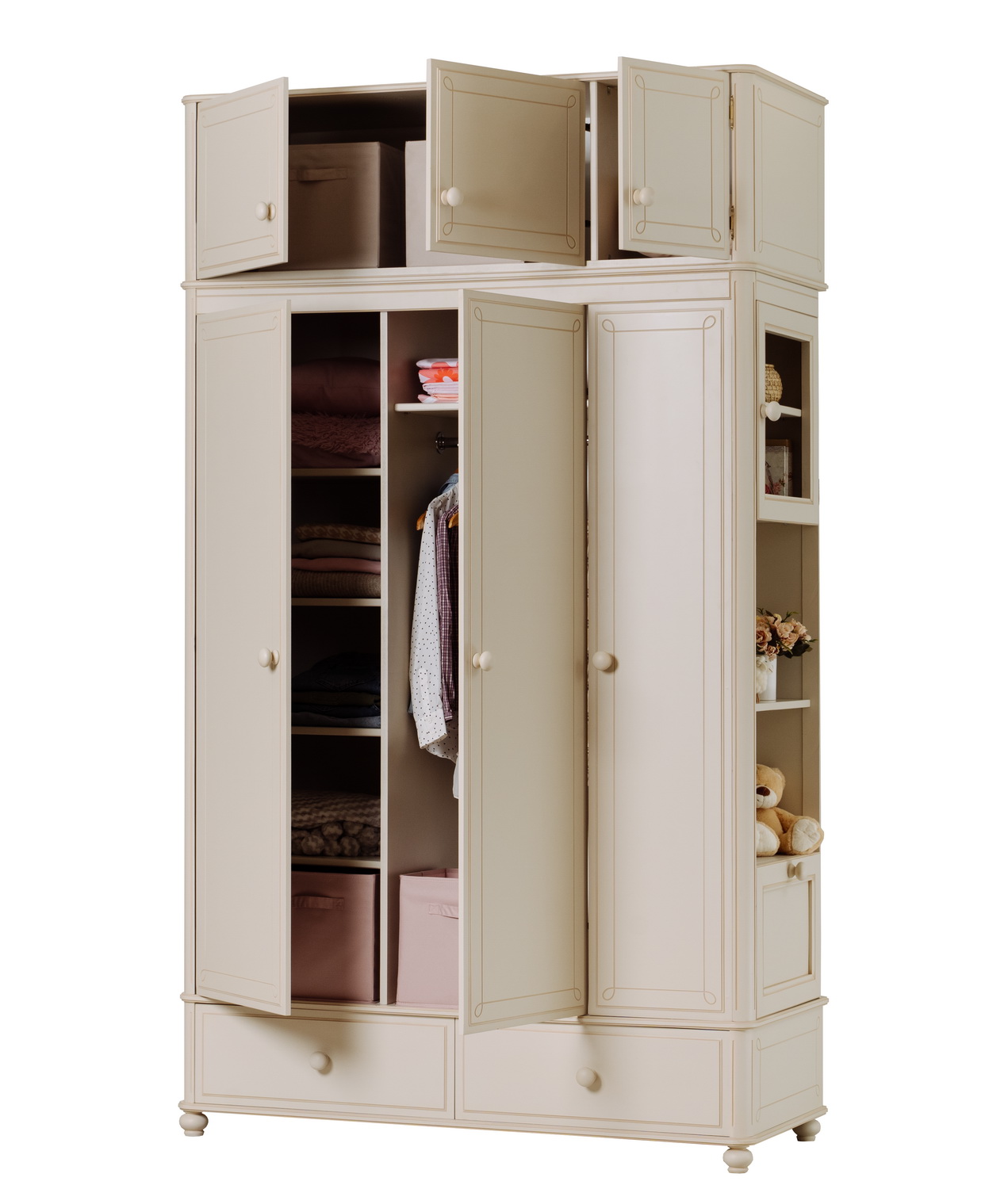 Шкаф Бетти 3-створчатый №5 с антресолью