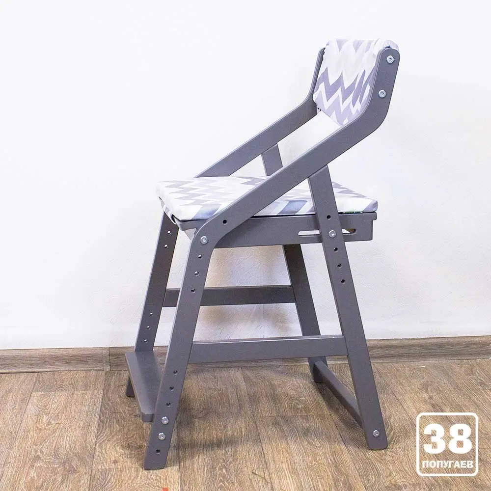 Стул  Rabbit   Wood серый  