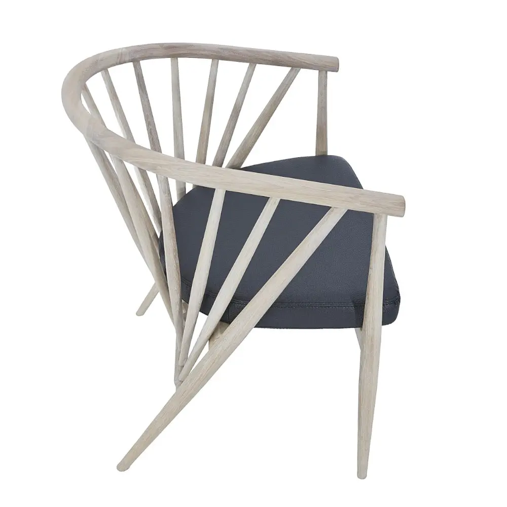 Стул из дуба Дженни комфорт мягкий кожа