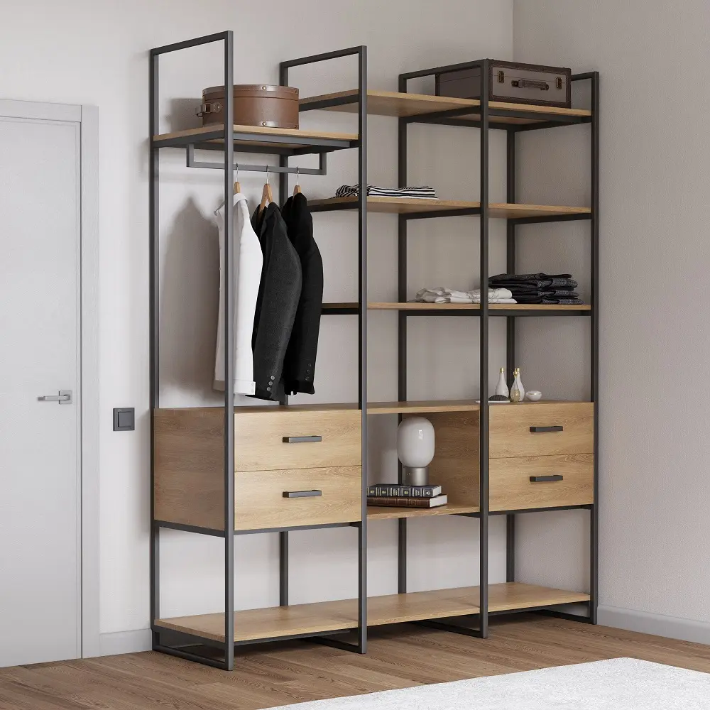 Гардеробная лофт 02-01