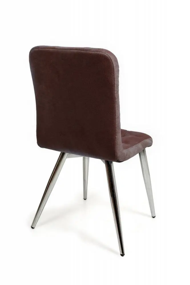 СТУЛ МИЛАН (хром, ВЕЛЮР ШОКОЛАД)