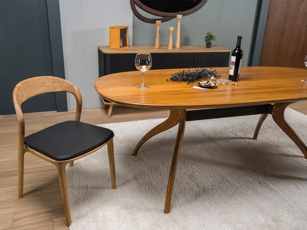 Стул из дуба Милина мягкий (ткань)