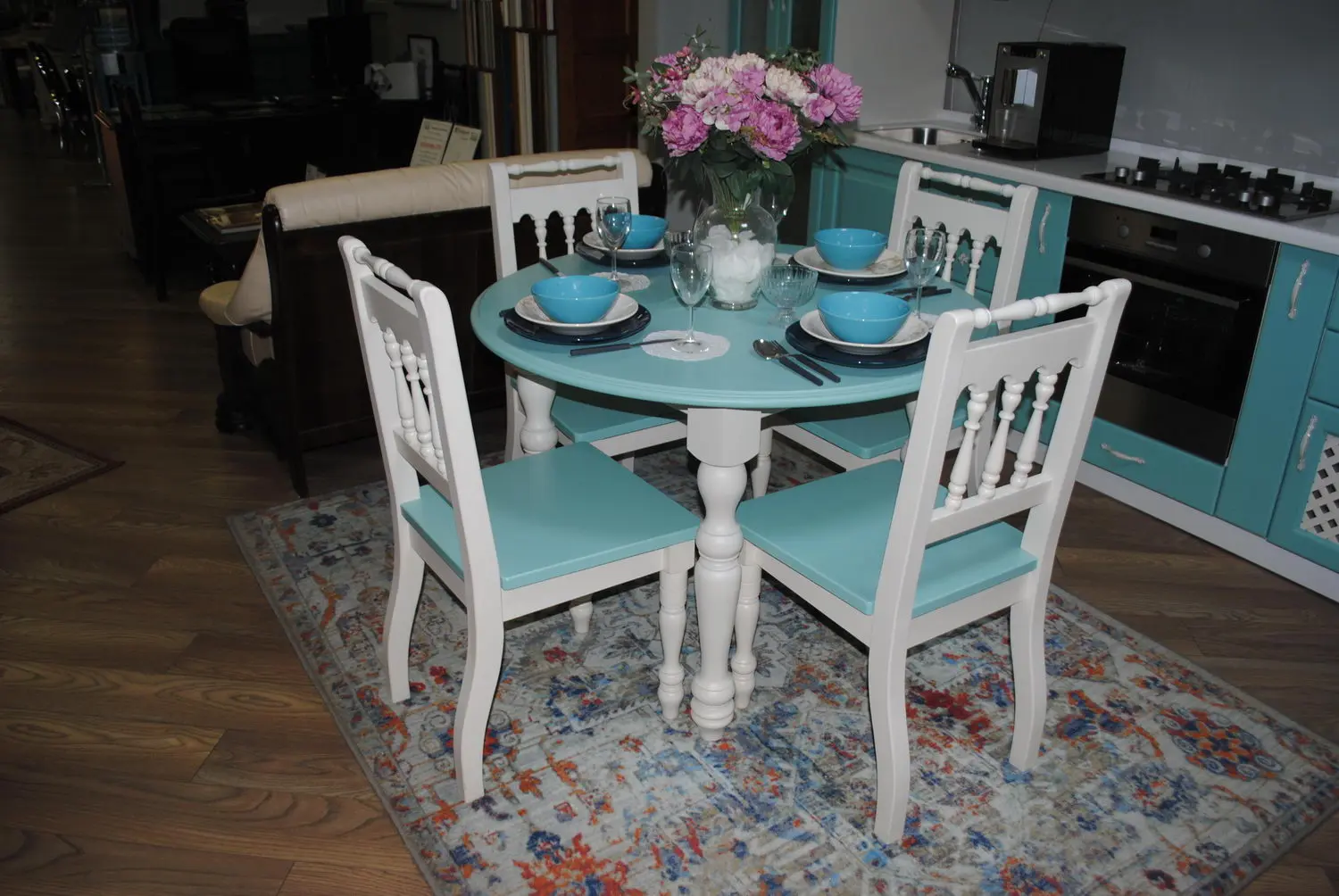 Стол Скандия обеденный круглый раздвижной 9.1.05