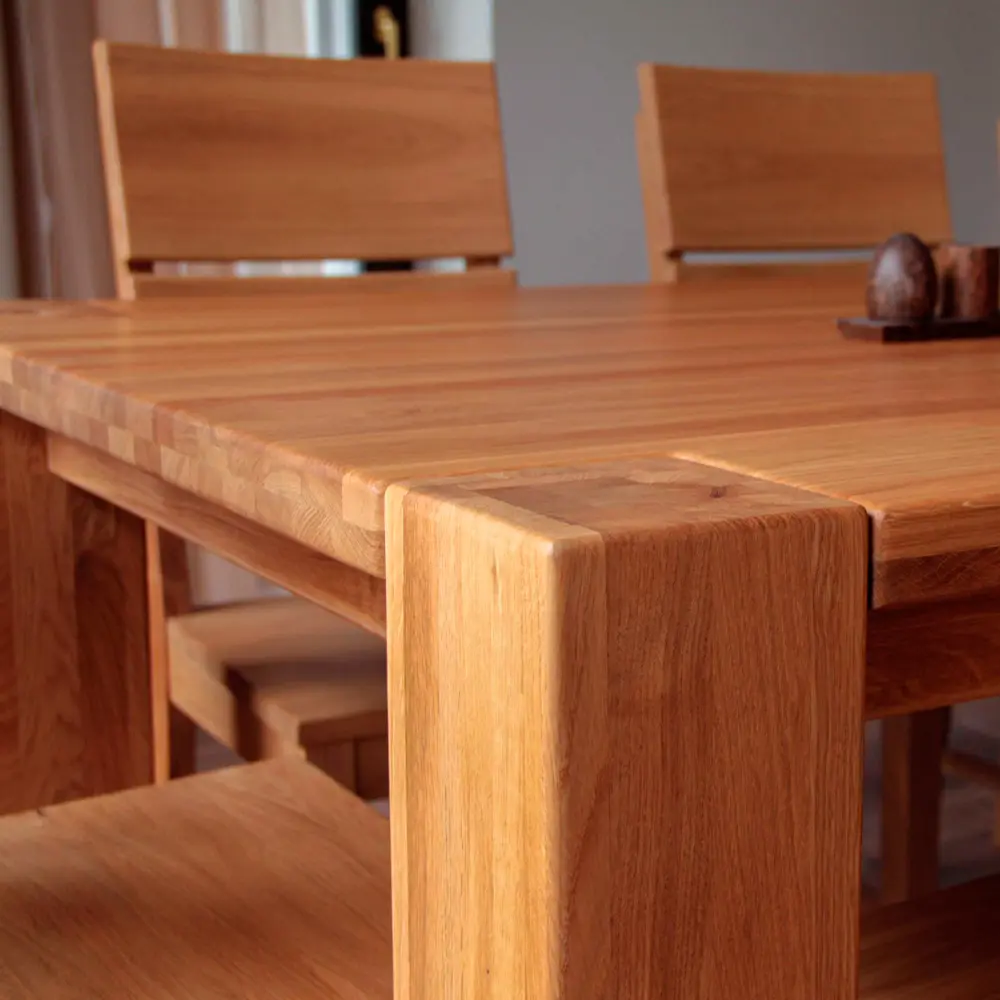 Стол Аляска обеденный массив дуба 2200*1000 (нога 120) "SR"