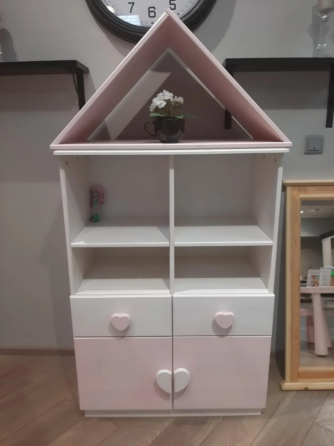 Стеллаж детский с 2 ящиками и 4 полками ТК №17