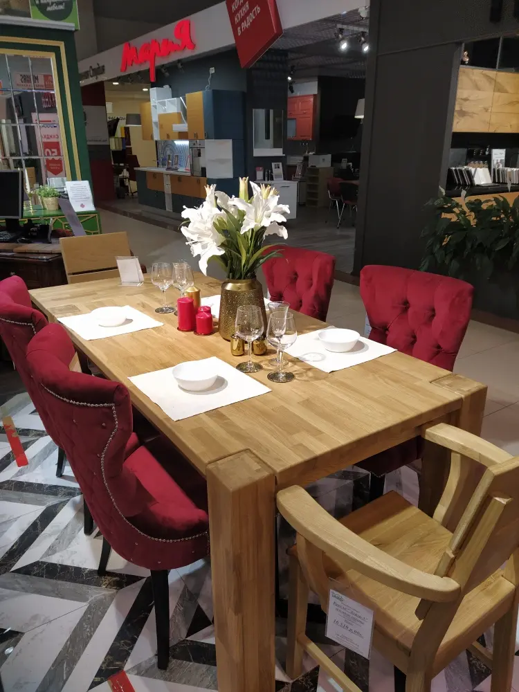 Стол  обеденный из дуба Аляска 2000*1000 (нога 140) "SR"