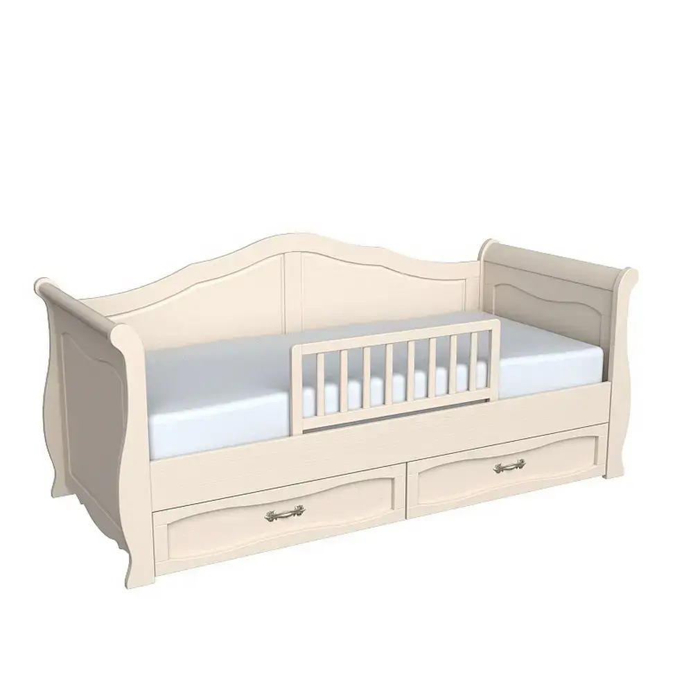 Бортик детский складной Бейли белый воск