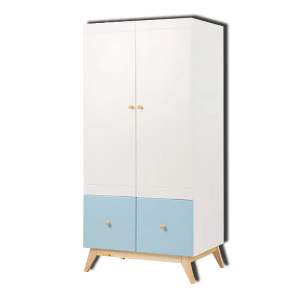 Шкаф в детскую комнату для одежды белый ТК №6 2-ств.