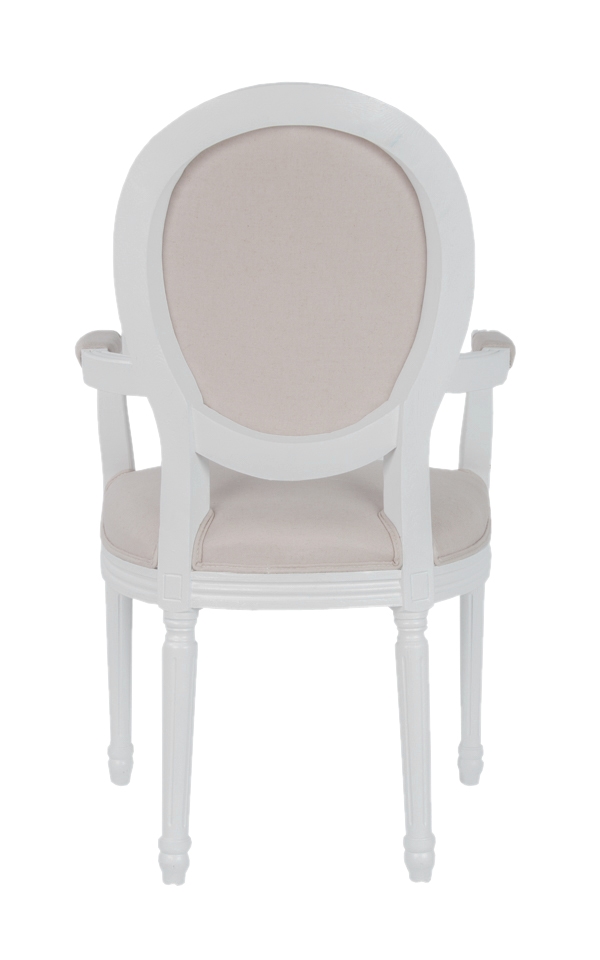 Мягкий стул с подлокотниками Diella Beige