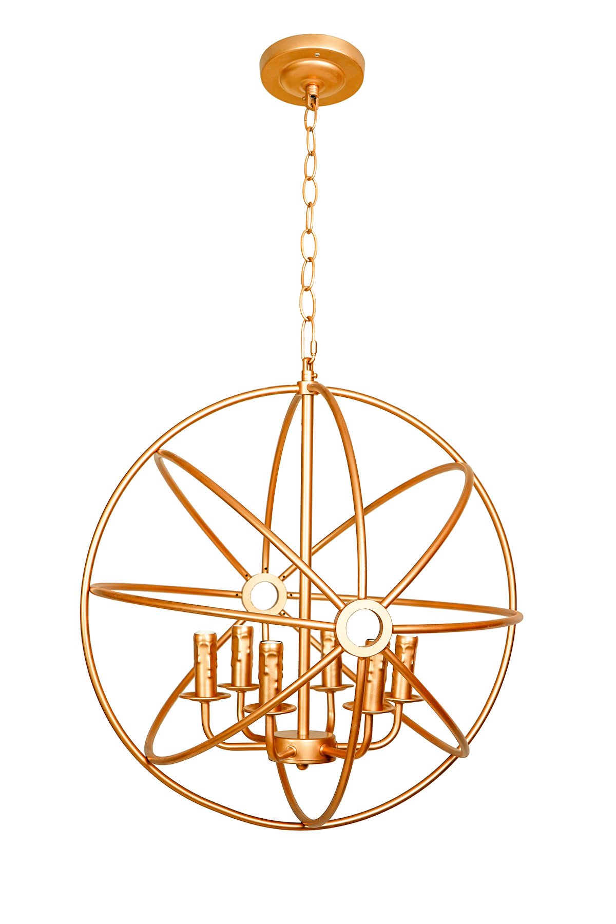 Светильник Foucault'S Orb Crystal Nude D52 Gold