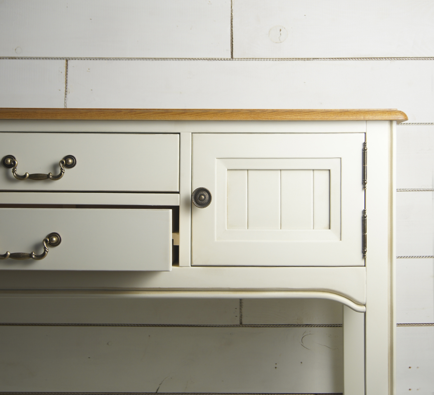 Консоль массив с ящиками "Olivia" в бежевом цвете