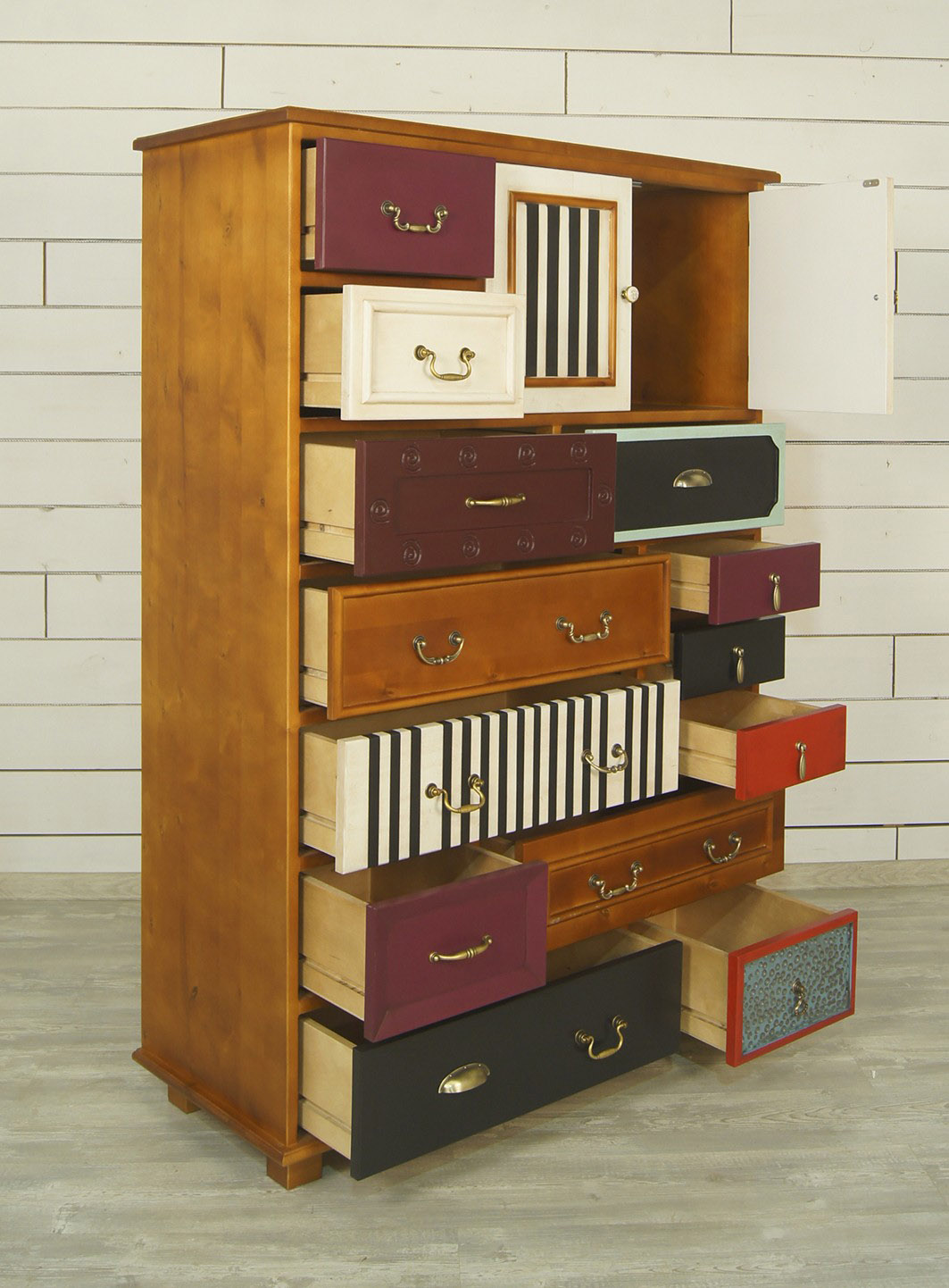 Комод с ящиками дерево «Gouache Birch» вертикальный