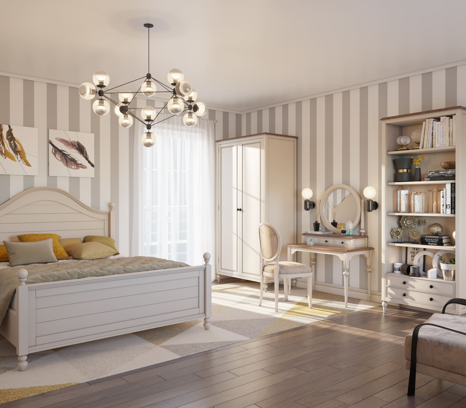 Туалетный стол с ящиками "Odri"