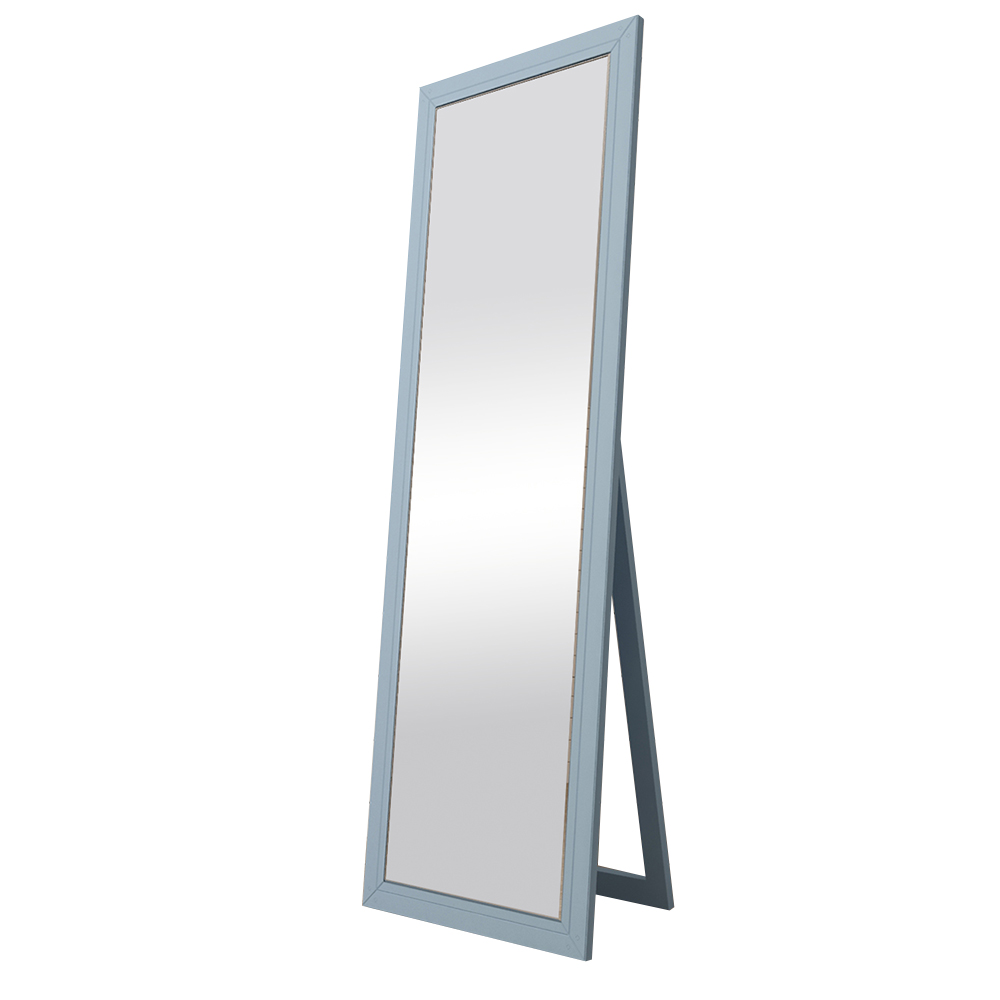 Напольное зеркало из дерева "Rome" голубое