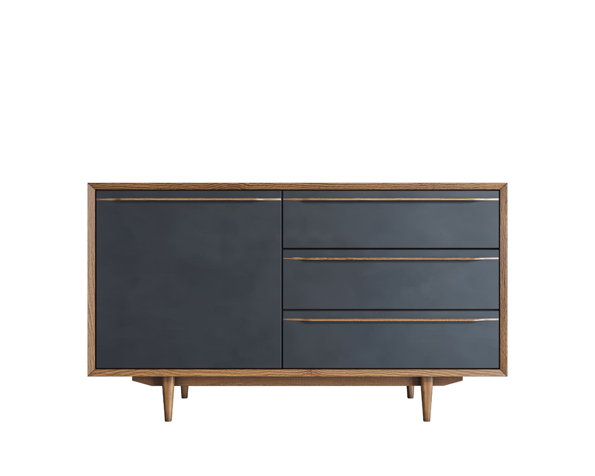 Комод "Brun Blacki" с ящиками и дверкой