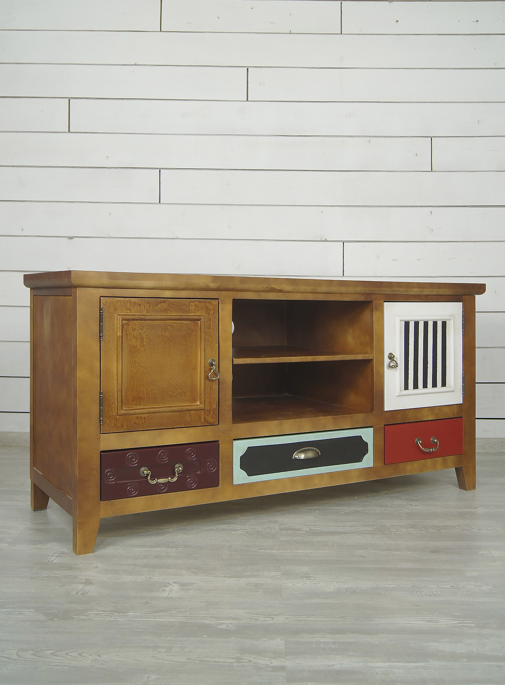 Комод с 3 ящиками из дерева "Gouache Birch" под TV арт М10528ETG