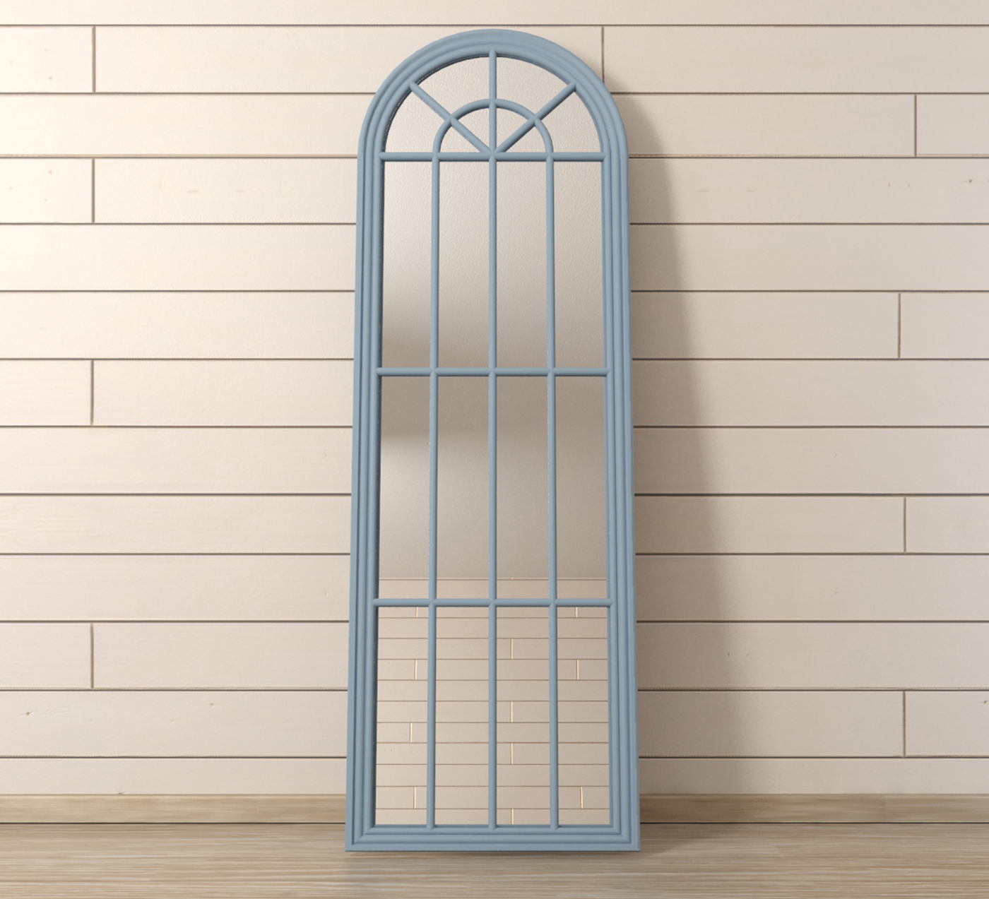 Зеркало мдф "Milana" голубое