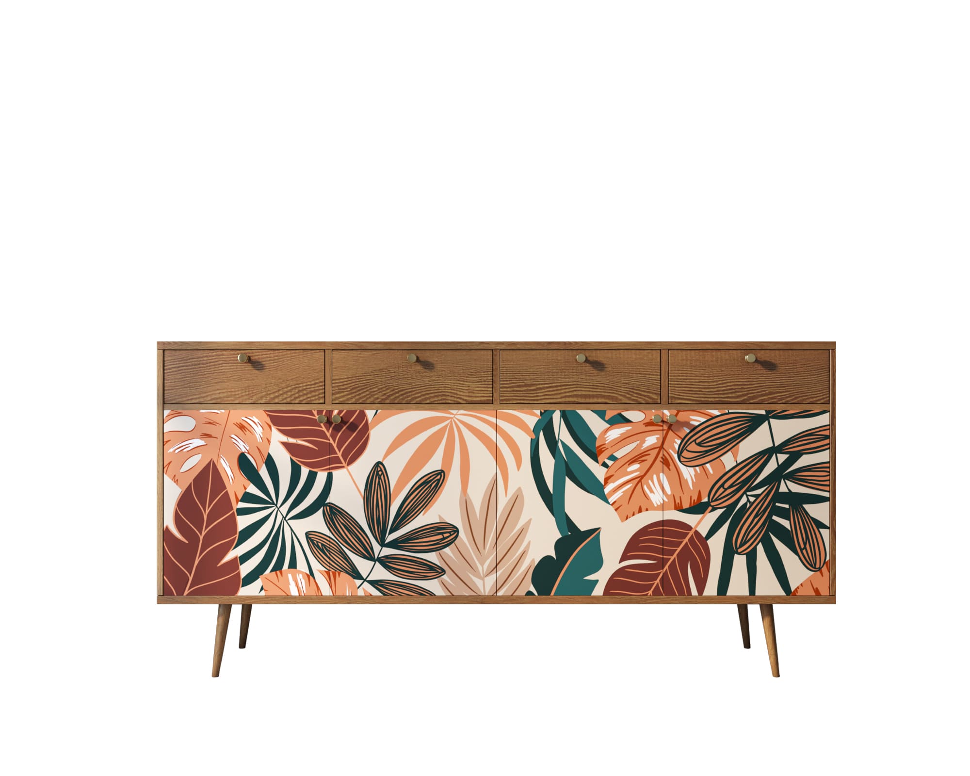 Комод из дерева "Berber" четыре дверки и четыре ящика