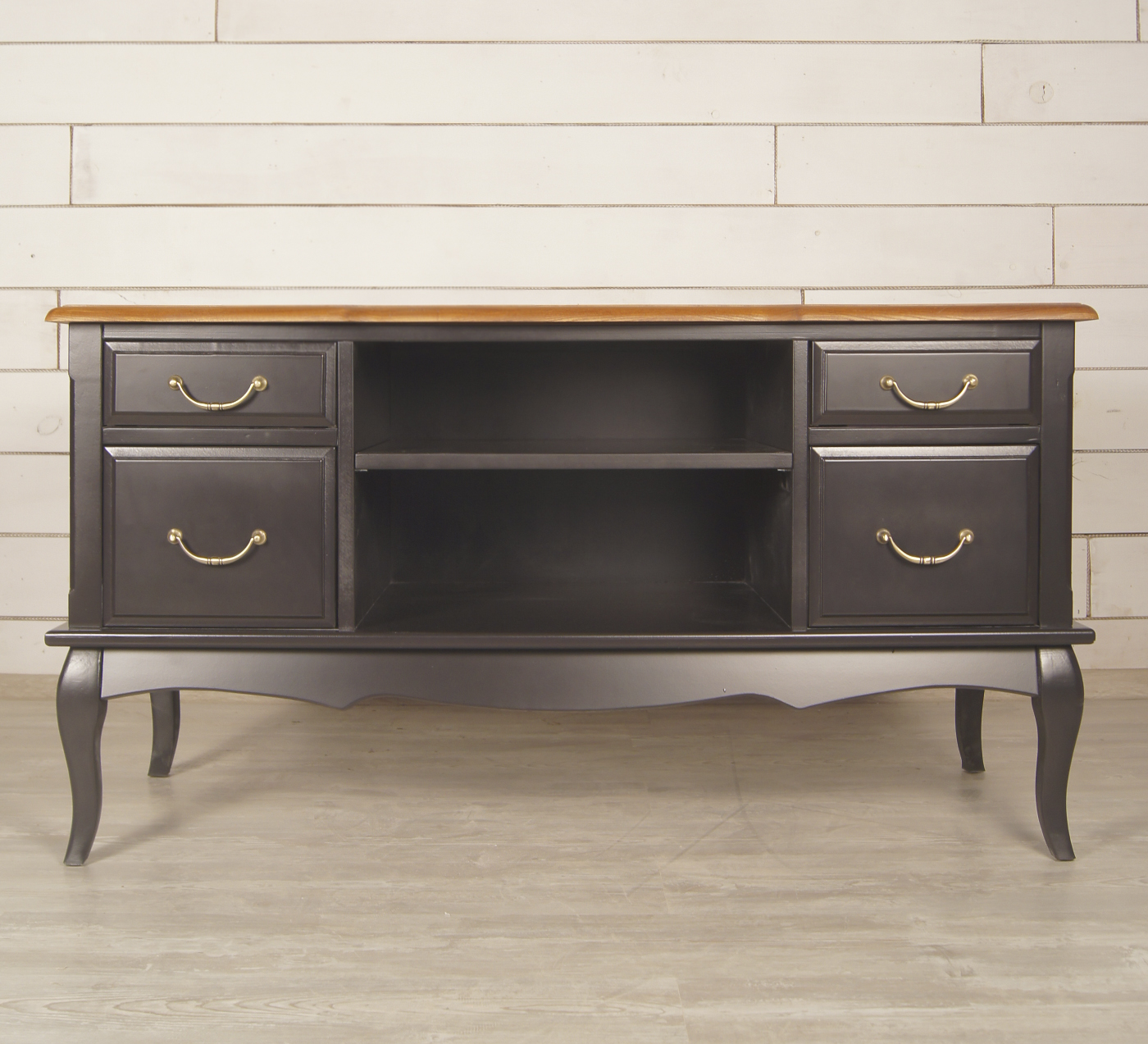 Комод под TV с 4 ящиками «Leontina Black»