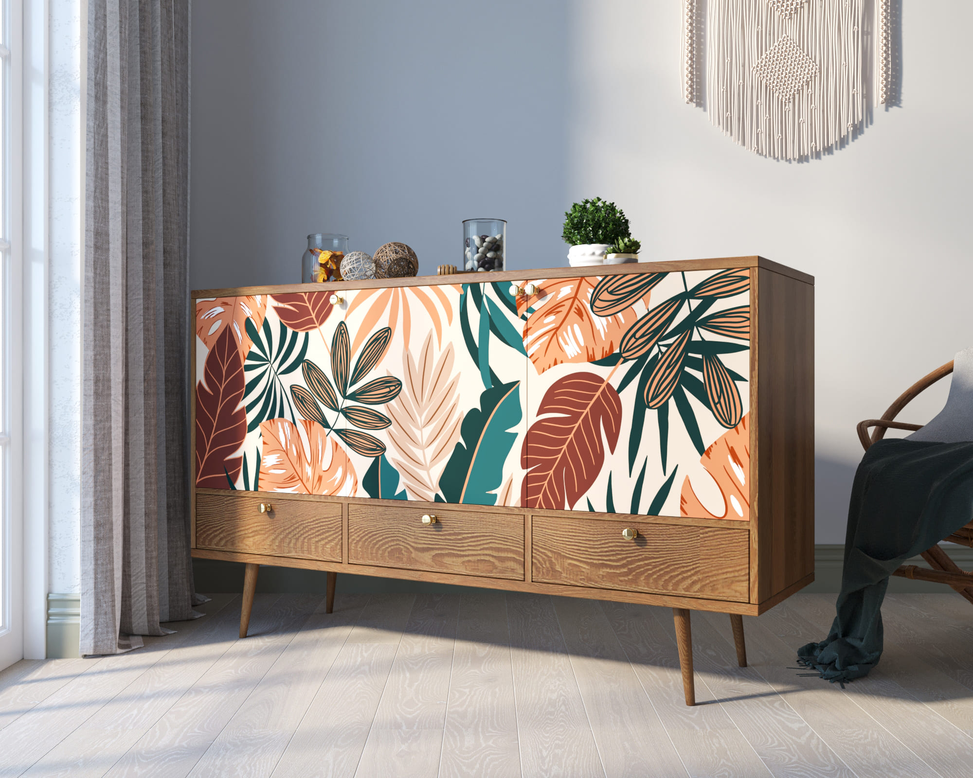 Комод "Berber" три дверки и три ящика