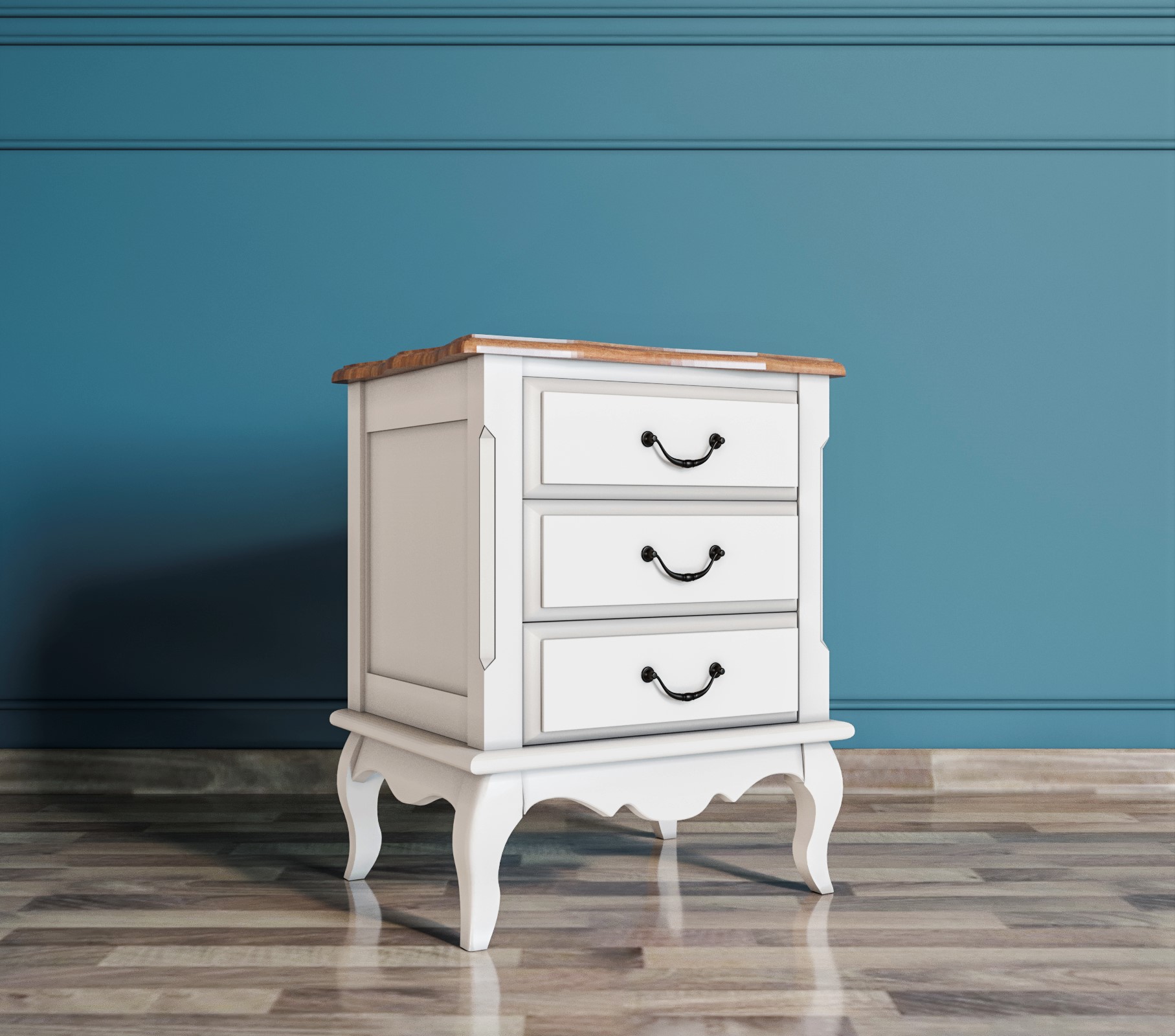 Прикроватная тумба Leontina на три ящика