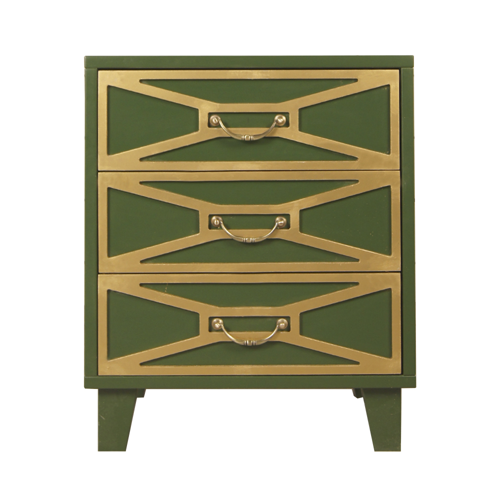 Прикроватная тумба с 3 ящиками «Emerald»