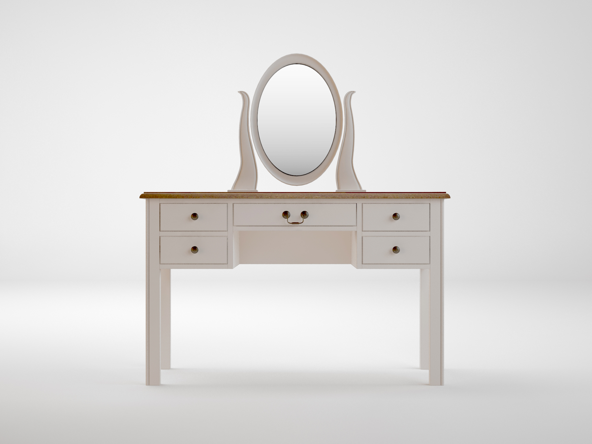 Бежевый туалетный стол "Olivia"