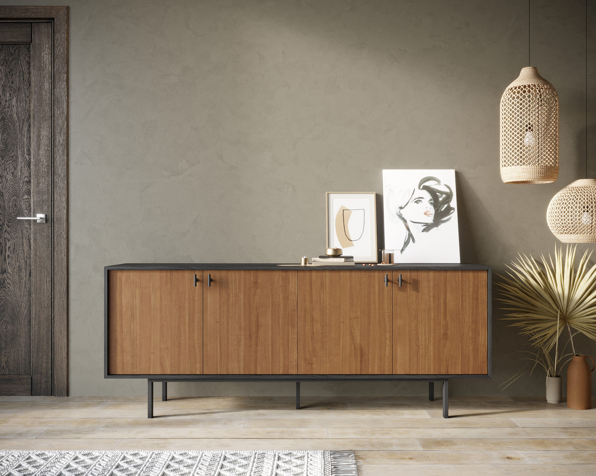 Комод с четыремя дверками "Emerson"