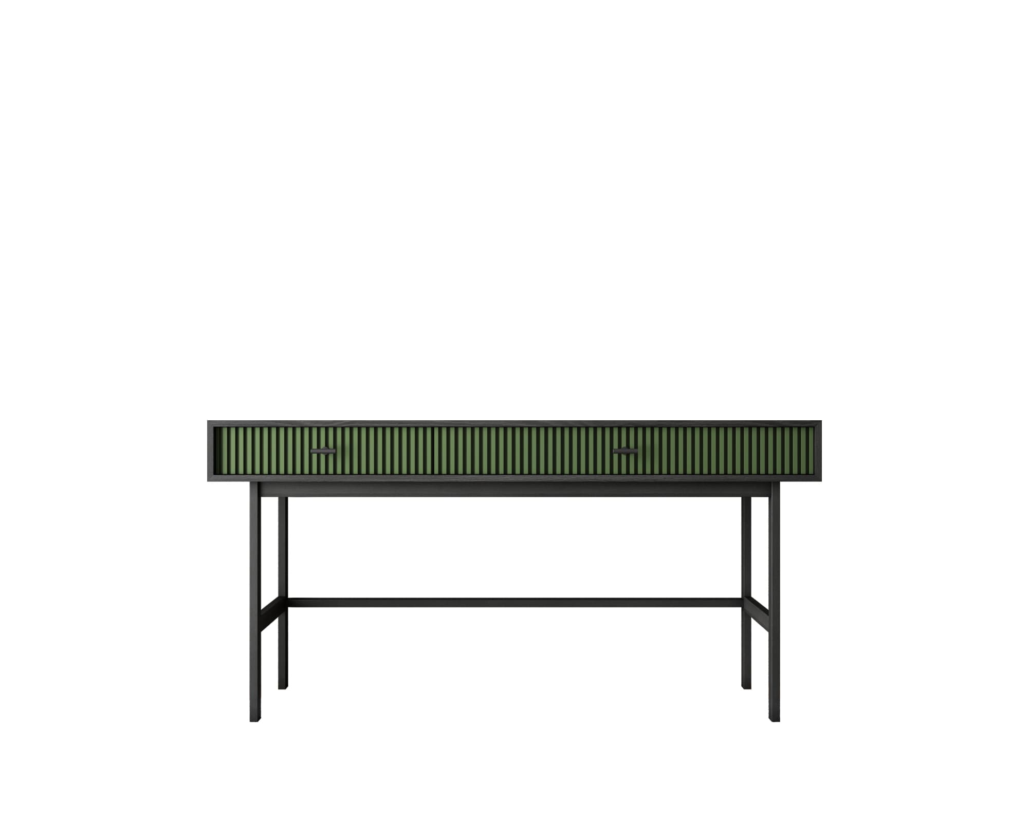 Консоль с двумя ящиками "Emerson" арт EM22/green/L