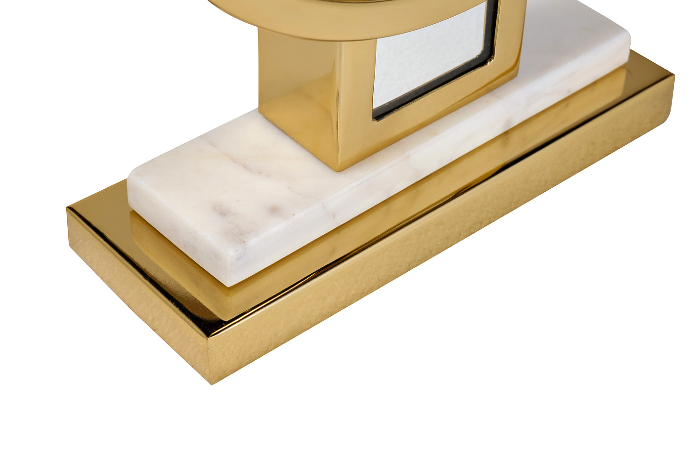 79MAL-5792 Часы настольные зеркальные  цвет золото H40см