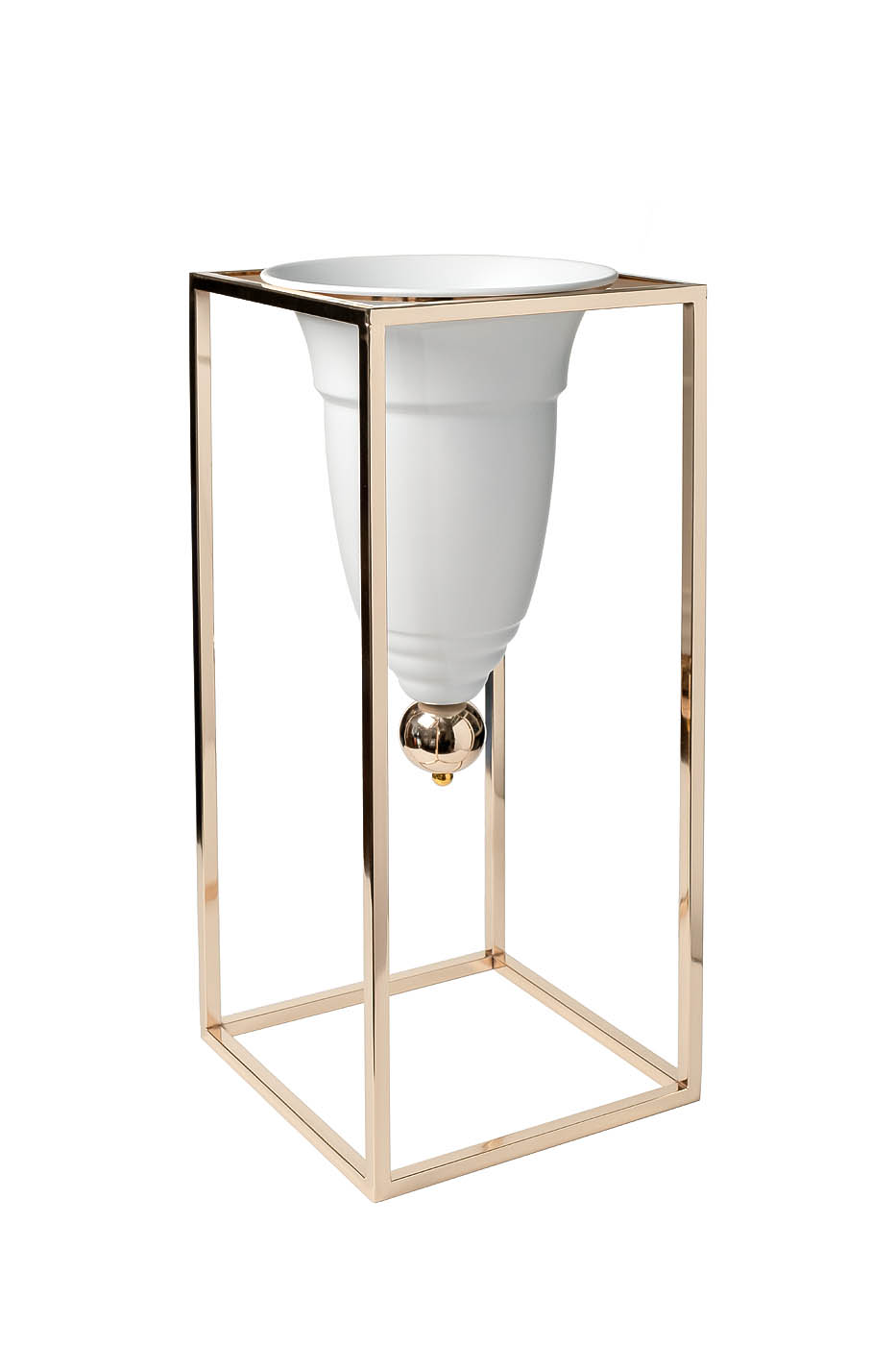 2K389267-G Подставка под цветы d24*60cм, цвет золото