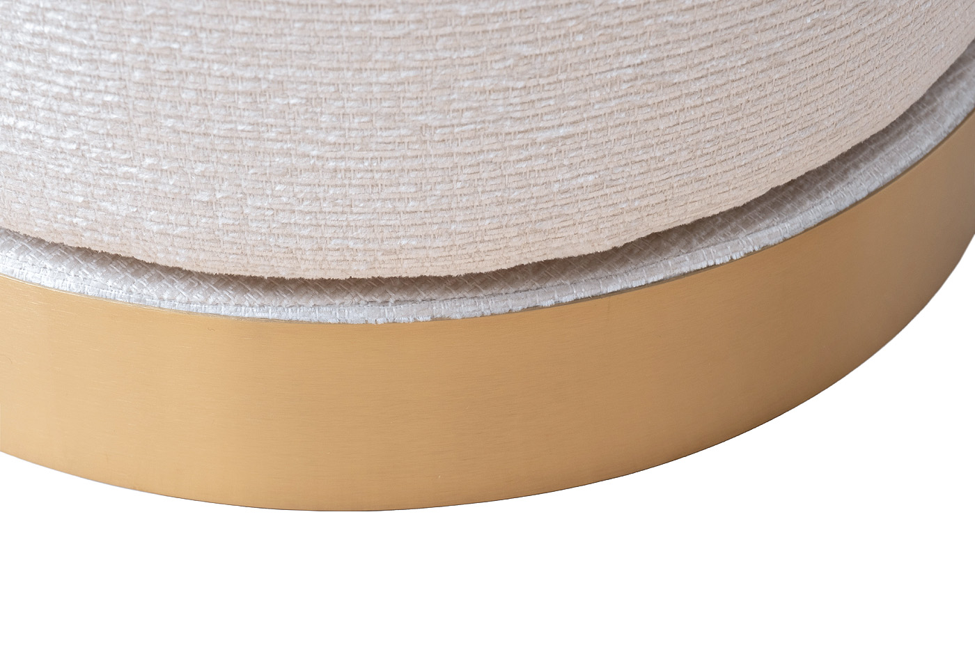 Кресло Napoli вращающееся, рогожка бежевая Koza2601-ECRU 76*76*76см