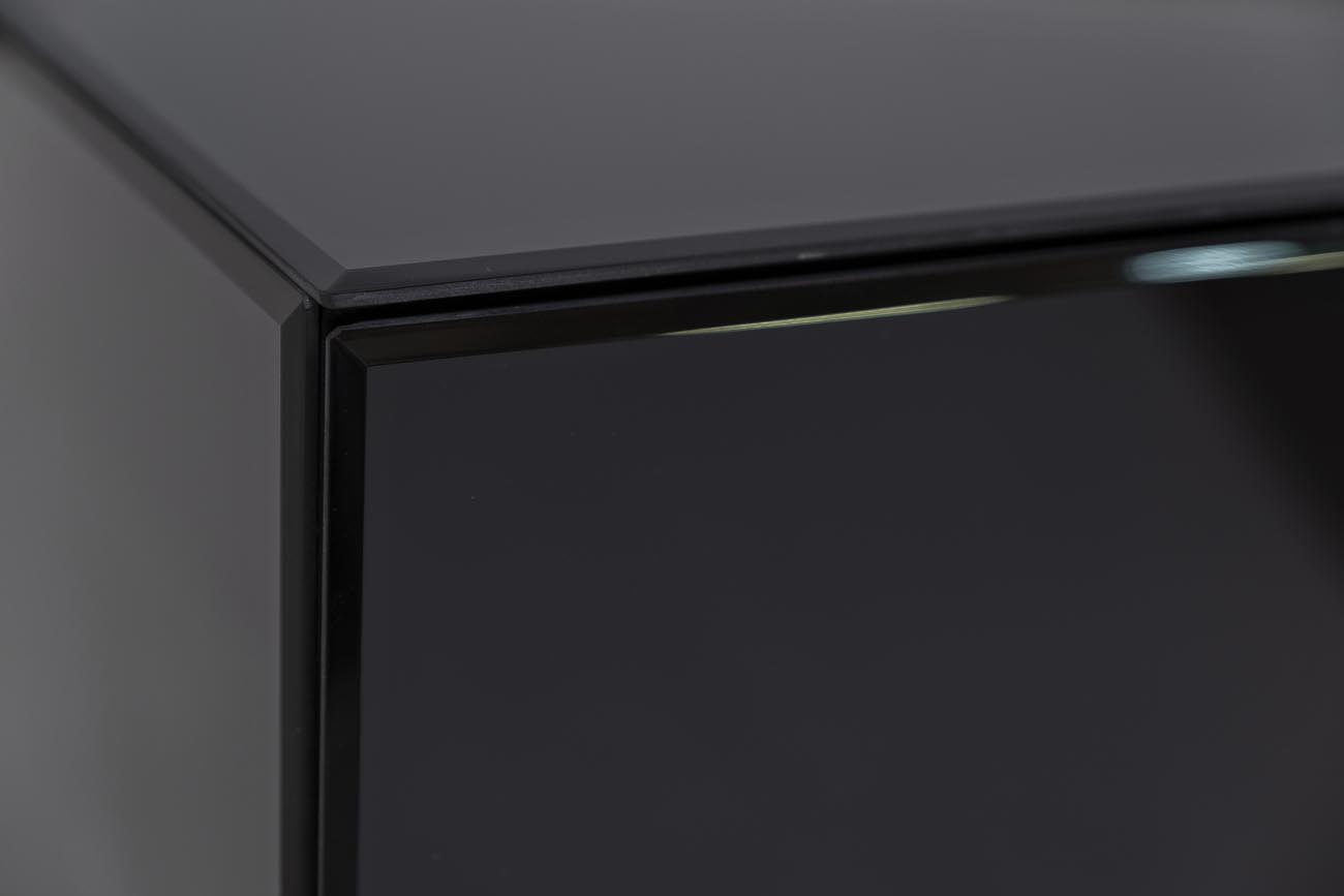 KFG059 Тумба c  2-мя ящиками черная/золото 