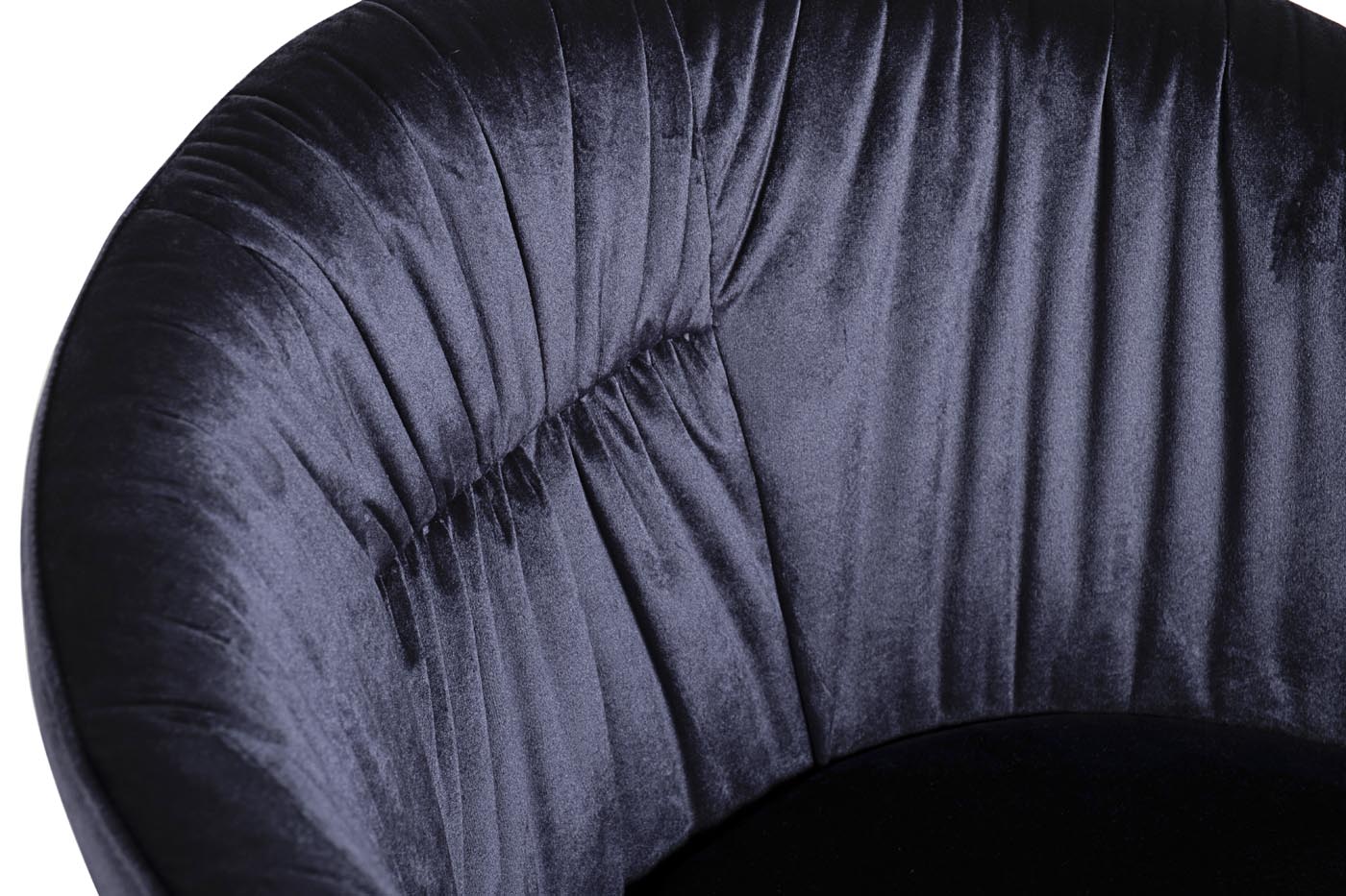 GY-DC8173-DB Стул велюр темно-синий/хром