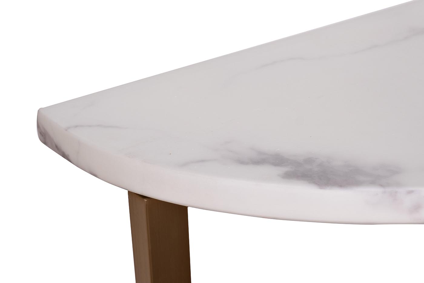 33FS-CST20C05-BBS Консоль, искусственный мрамор Pearl White/ матовое золото