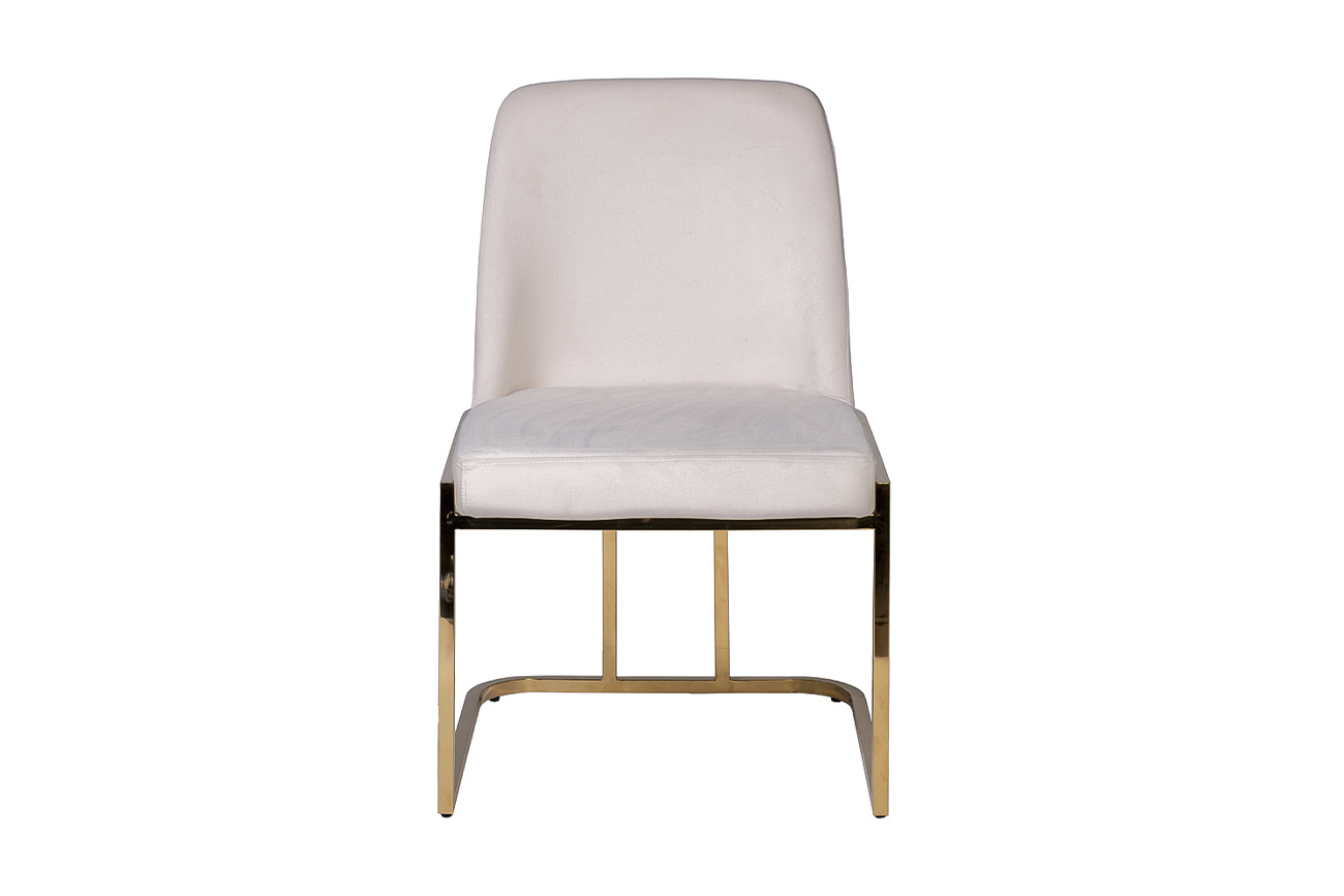 GY-DC8365GOLD-CR Стул велюр кремовый/золото