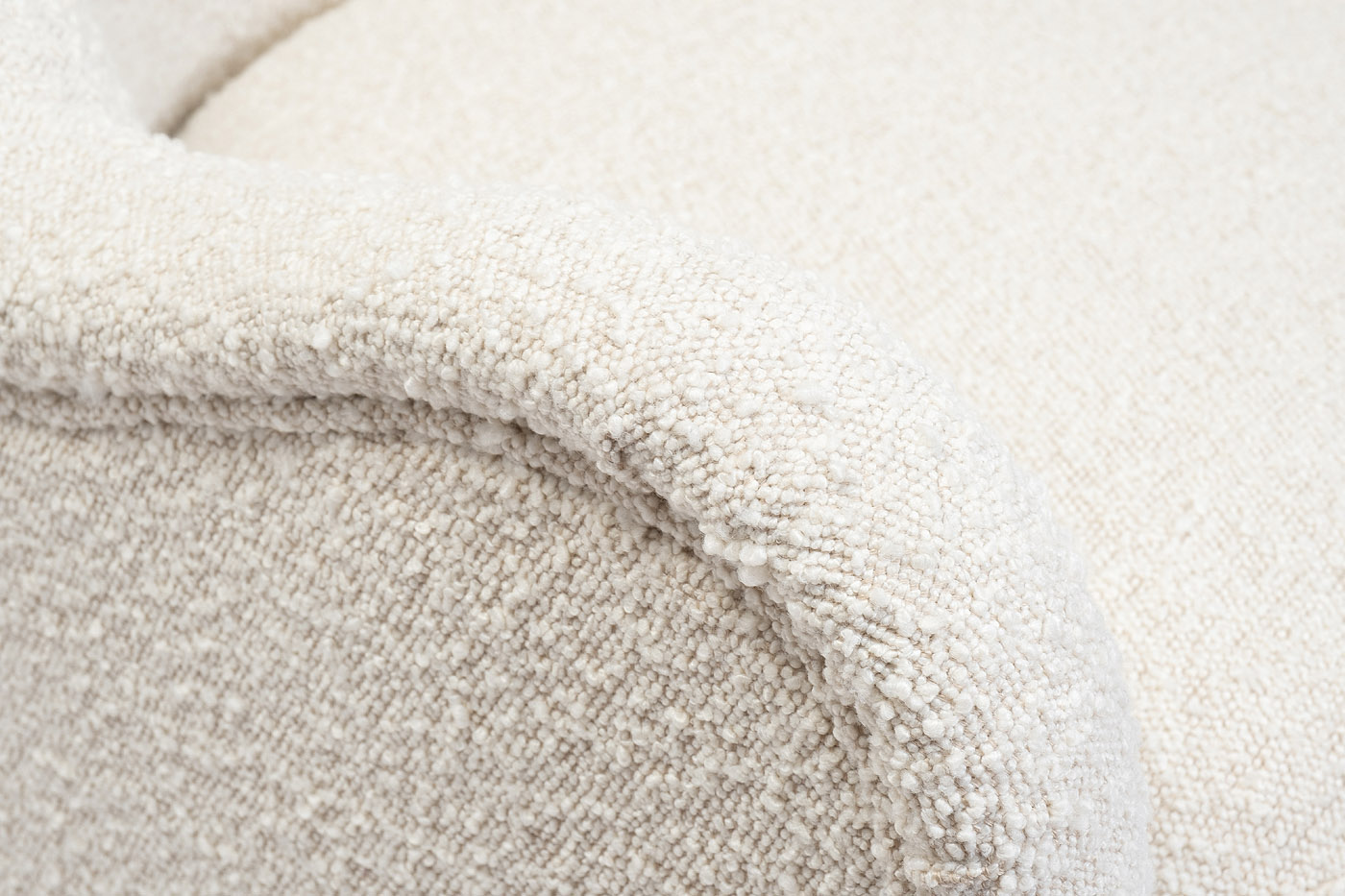 48MY-2688 CRE SL Кресло, букле кремовое, металлические ножки