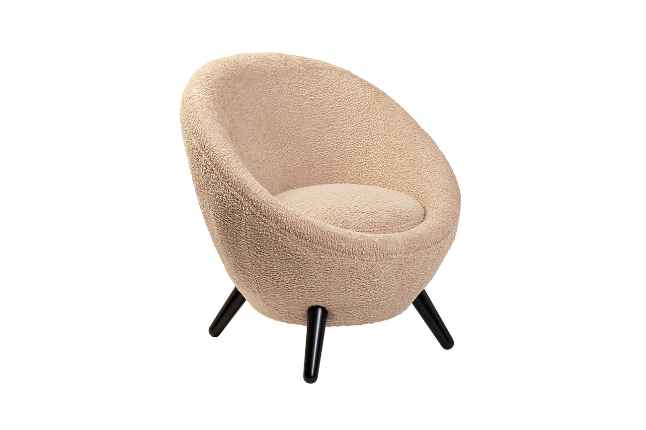 48MY-2746 LPI Кресло, иск. каракуль розовый