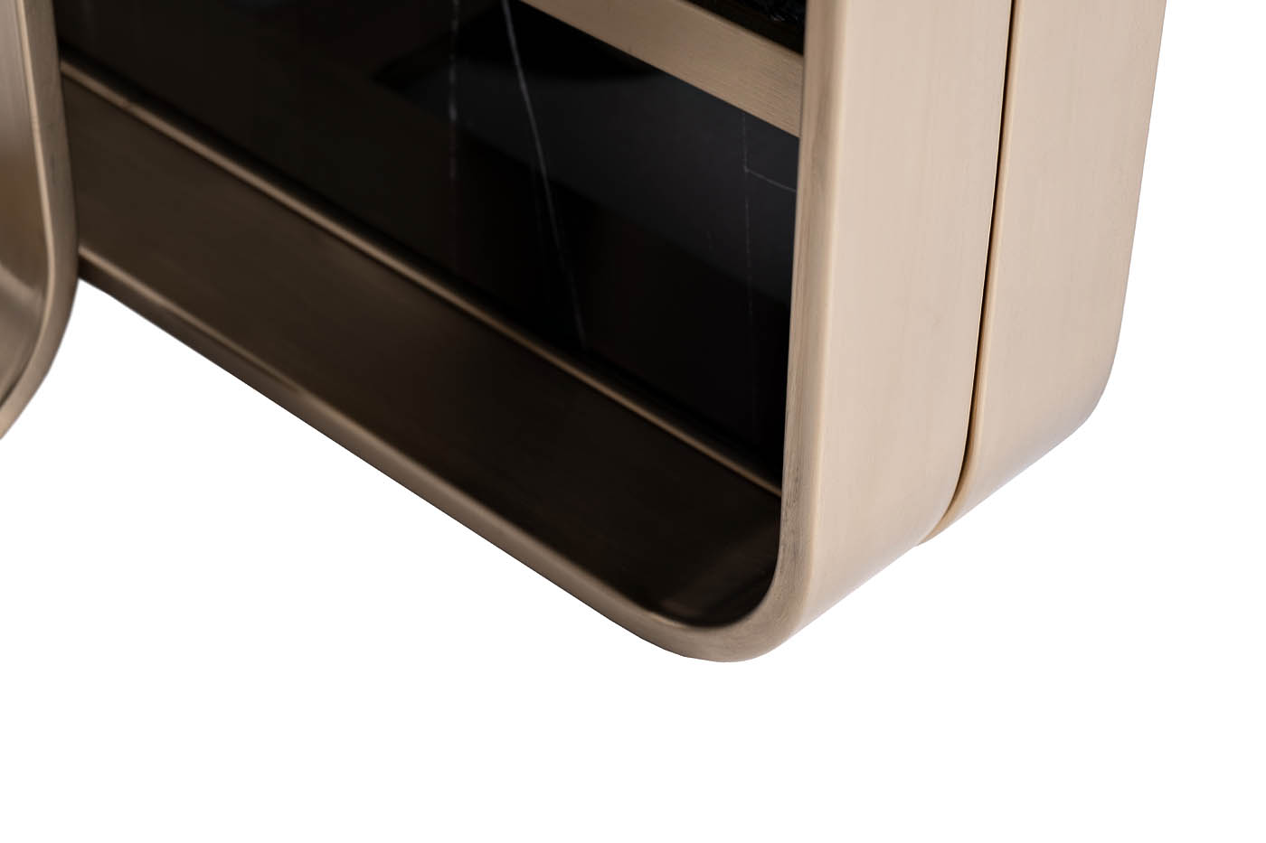 76AR-3183-STOL/ZH Стол журнальный иск. камень черный / золото 