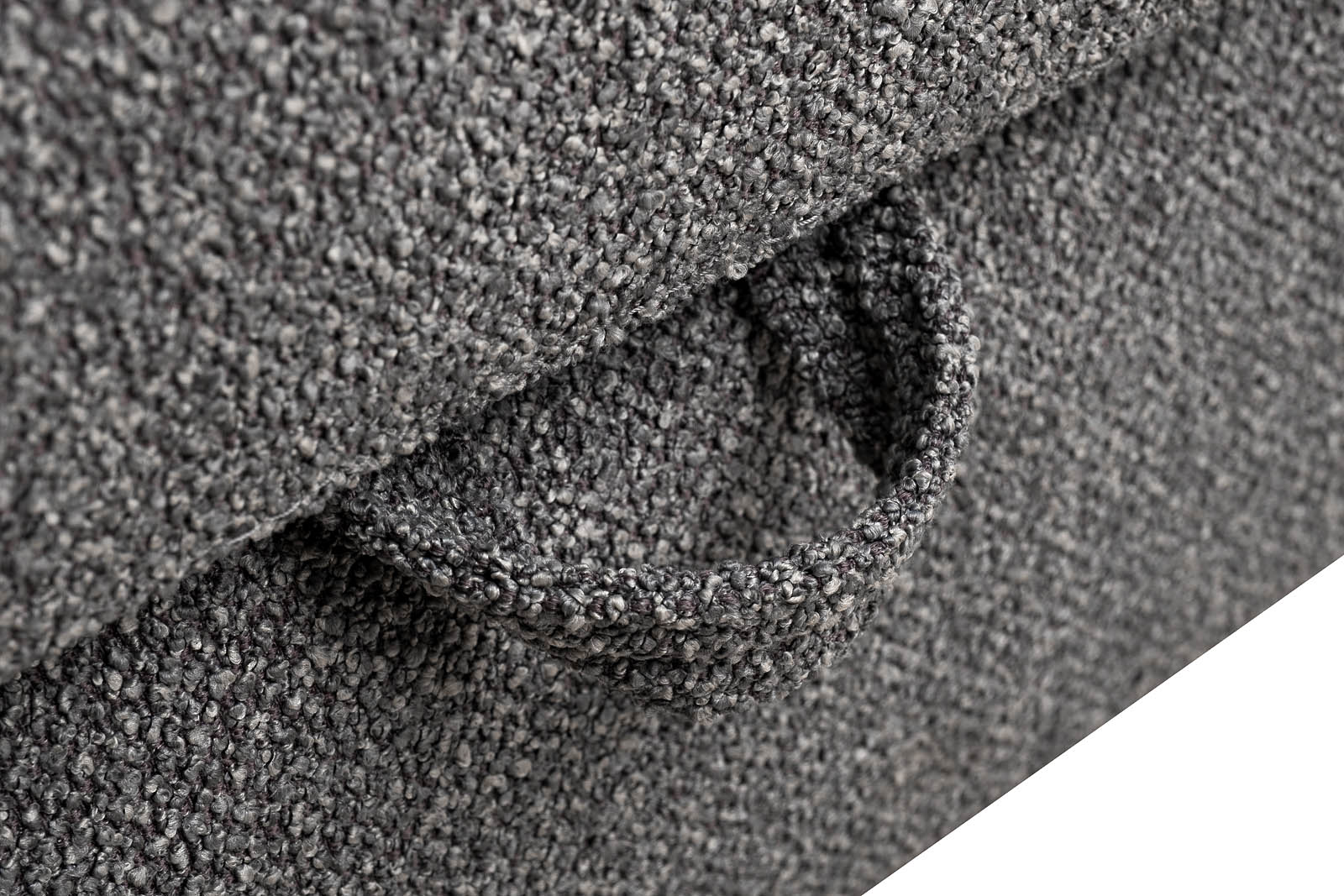 Диван Marco трехместный раскладной, букле серый Flona SER+Buta SER