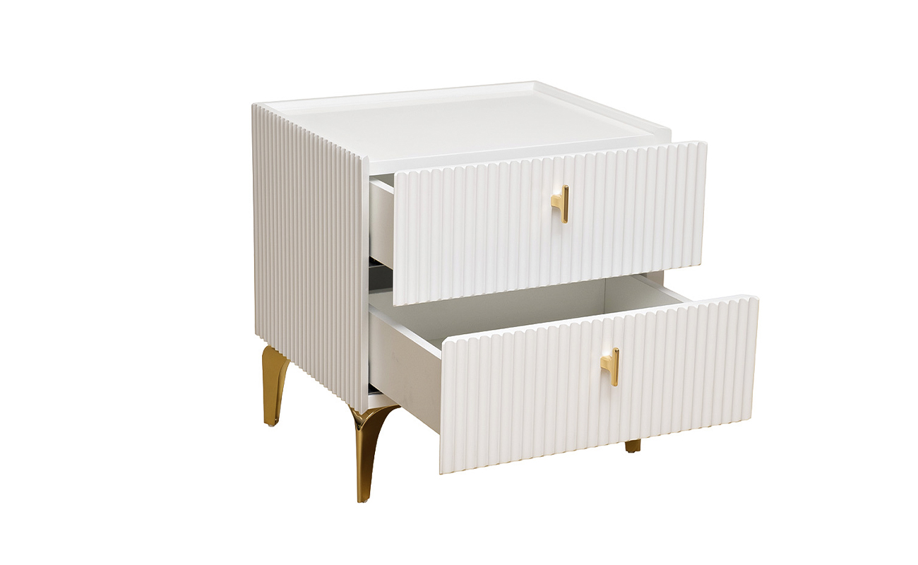 GD-00003 Тумбочка прикроватная Doria белая 