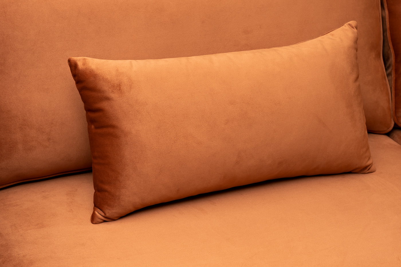 Диван Trevi 230М(К) трехместный раскладной с кантом, терракотовый Colt006