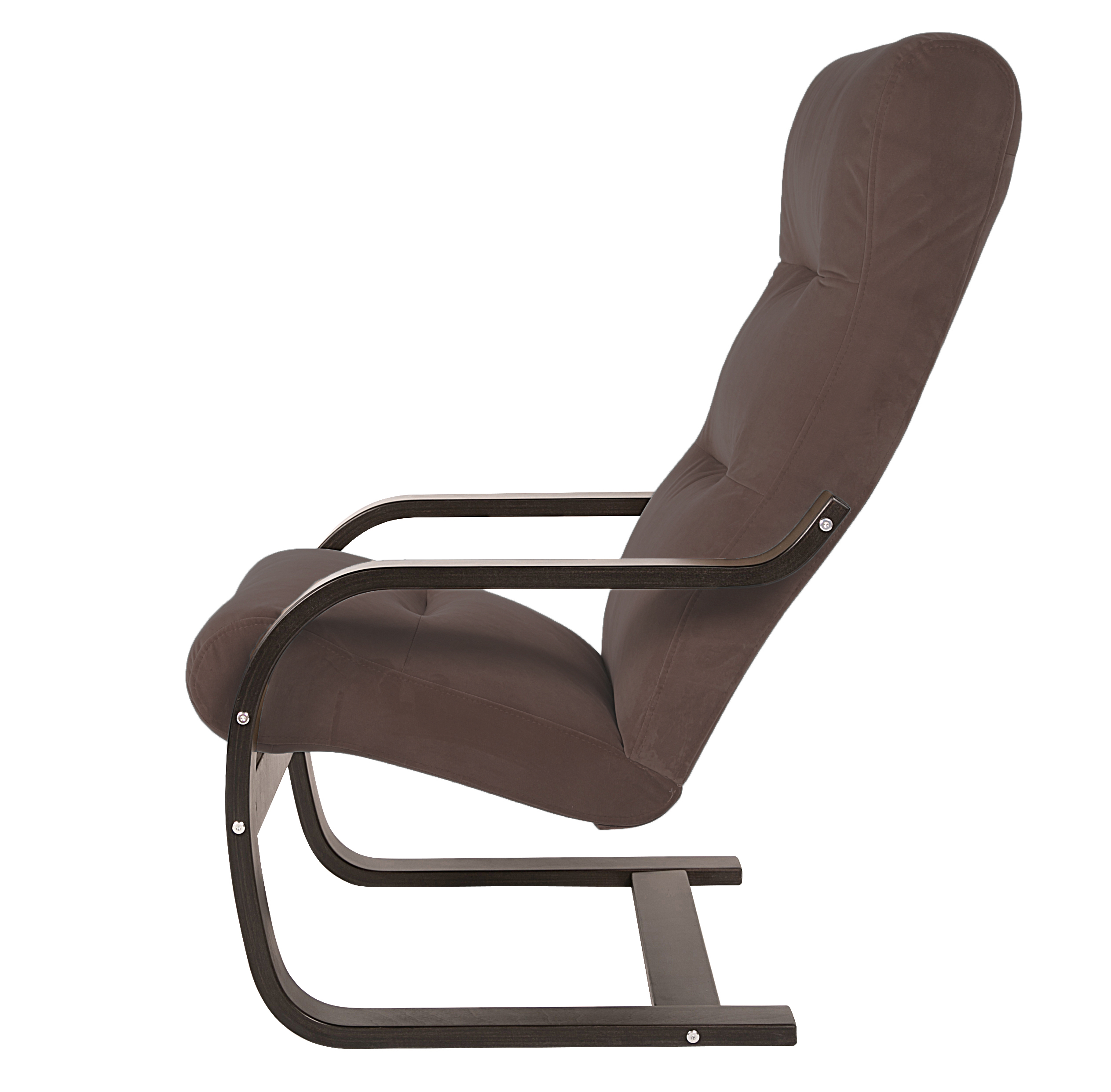 кресло Гарда  фреш 05 коричневый каркас  Орех