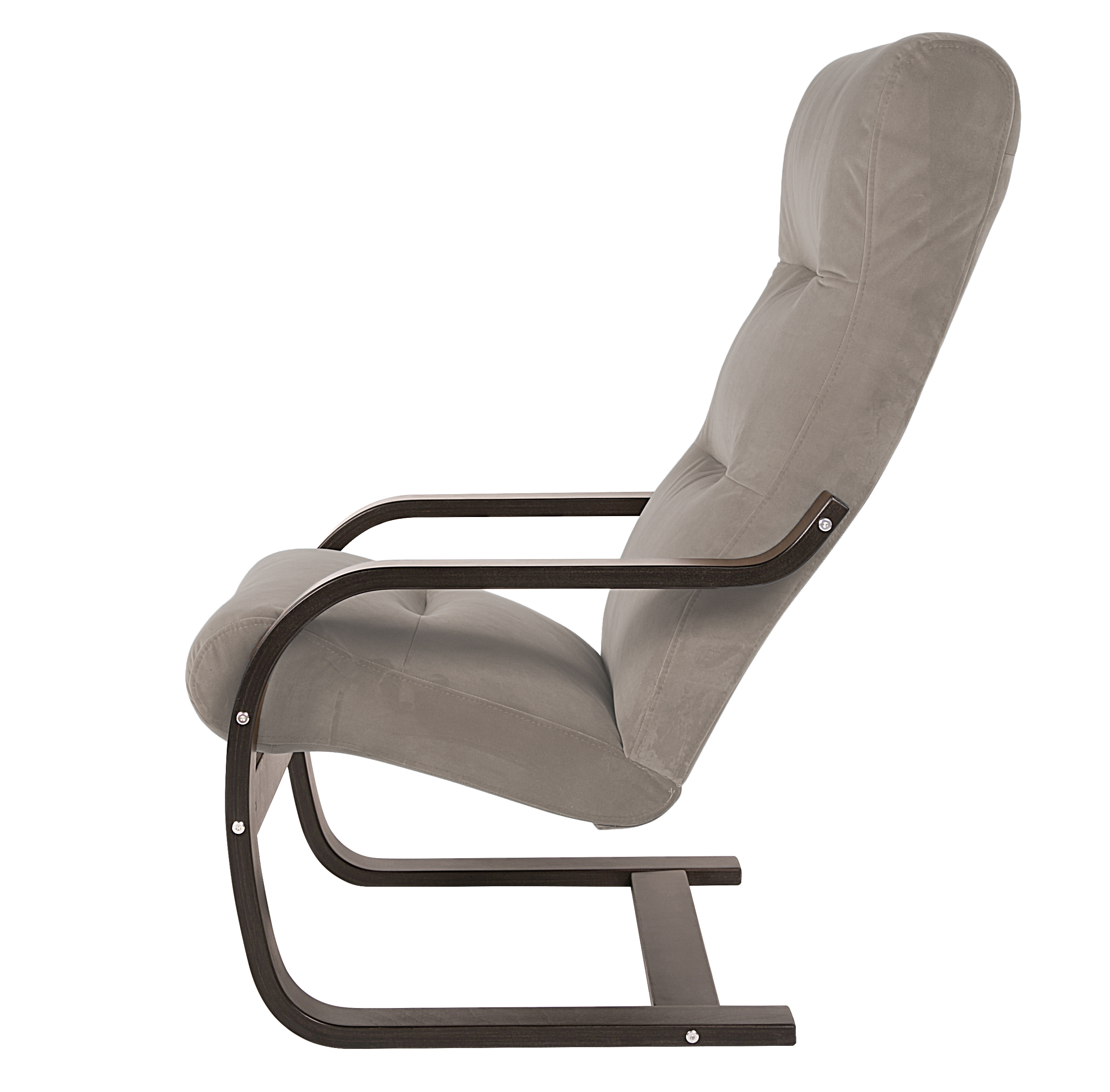 кресло Гарда  фреш 04 бежевый каркас  Орех