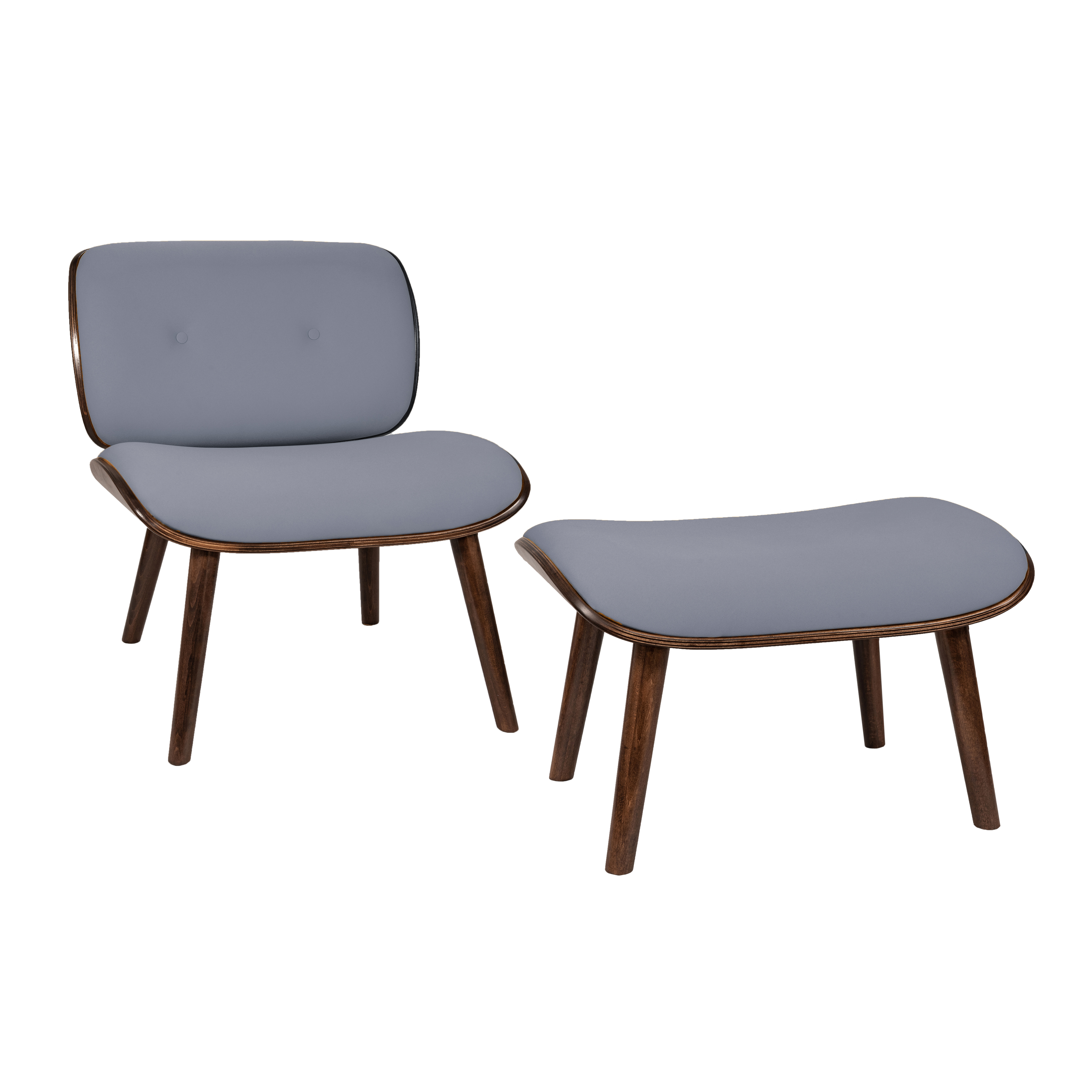 кресло Конда  Фреш 12 светло-серый каркас  Орех