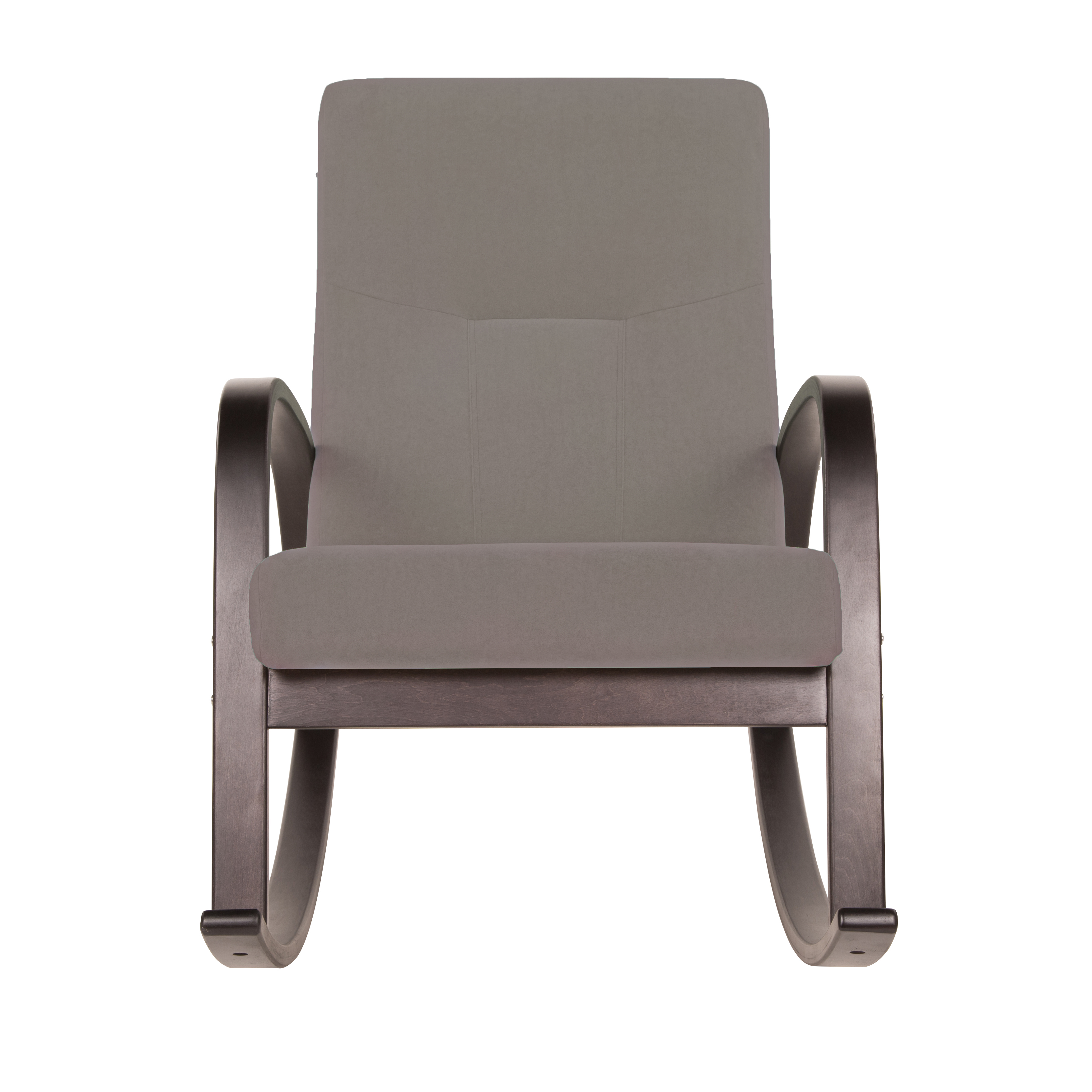 кресло-качалка Ирса  фреш 04 бежевый каркас  Орех